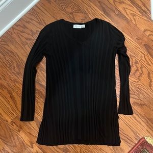 Black Petite RD Style Ribbed Tunics (XSP)